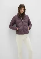 Resim Mavi Dik Yaka Kadın Mont M110698-70260