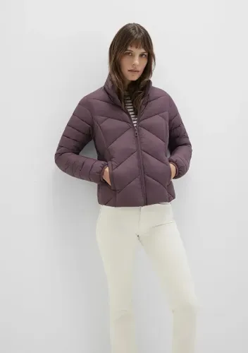 Resim Mavi Dik Yaka Kadın Mont M110698-70260