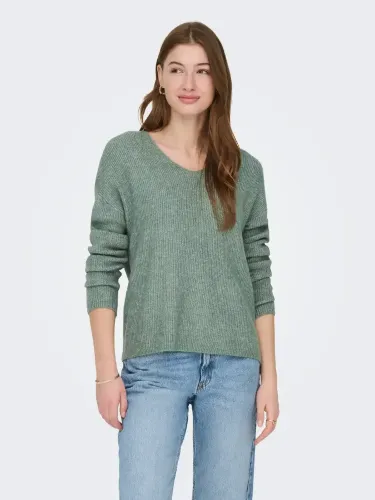 Resim Only Onlcamılla V-Neck L/S Pullover Knt Noos Kadın Kazak 15204588