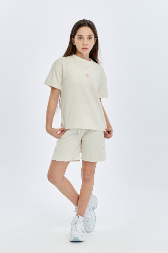 Resim Yenikoza Kız Çocuk Şort Takım