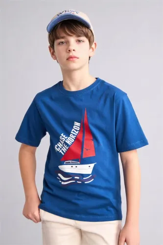 Resim Defacto Erkek Çocuk T-shirt H4316A8/BE331