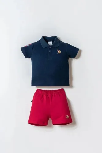 Resim U.S. Polo Assn Bebek Erkek Bebek Şort Takım Usb2885