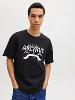 Resim Jack & Jones Jjedover Denım Tee Ss O-Neck Sn Erkek T-Shirt 12290417