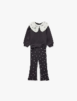 Resim Koton Kız Bebek Sweat Takım 6Wmg10047Ak