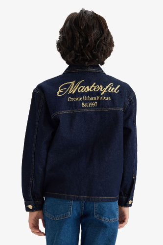 Resim Defacto Erkek Çocuk Jean Ceket G4378A8/BE278