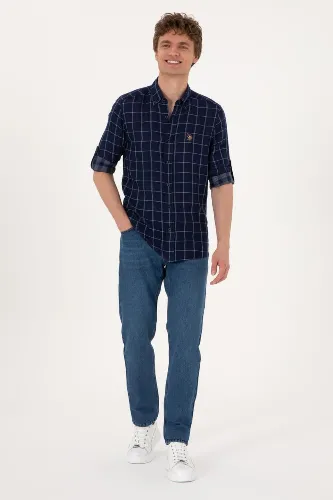 Resim U.S. Polo Assn. D-Gaspe Erkek Dokuma Gömlek 2109351