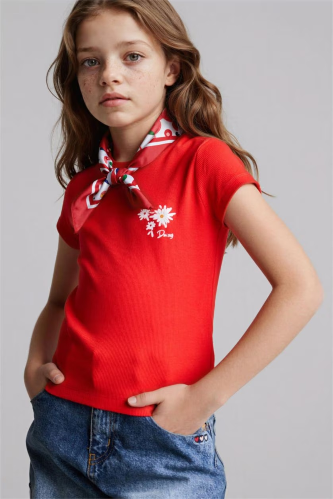 Resim Defacto Kız Çocuk T-shirt G1781A8/RD227