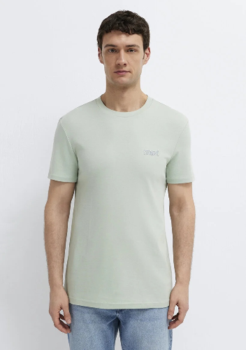 Resim Mavi Erkek T-shirt M0610360-71464