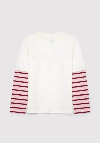 Resim Mavi Kız Çocuk T-shirt M7610503-70057