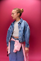 Resim Defacto Kız Çocuk Jean Ceket H0405A8/NM28