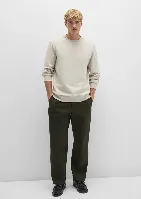 Resim Mavi Bisiklet Yaka Erkek Sweat M0S10457-35111