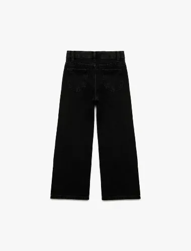 Resim Koton Kız Çocuk Jean Pantolon 7WKG40005AD
