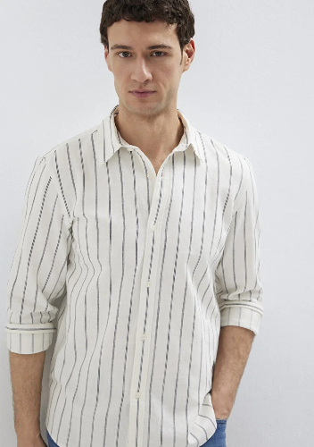 Resim Mavi Erkek Uzun Kol Gömlek M0211380-86415