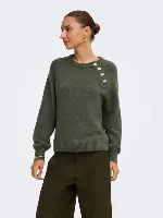 Resim Only Onlemma Ls Button Oneck Knt Noos Kadın Kazak 15302253