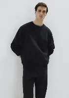 Resim Mavi Bisiklet Yaka Erkek Sweat M0S10276-900