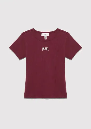Resim Mavi Kız Çocuk T-shirt M7610350-70393