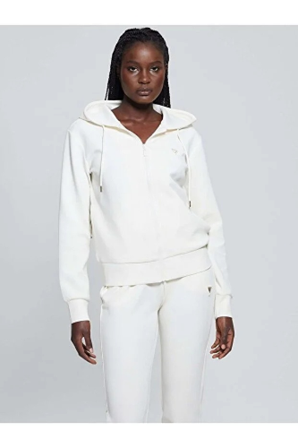 Resim Guess Athleisure  Kadın  Sweat V4YQ06KCAY2-G6K5 Olympe Full Zıp Hoodıe Sweatsh