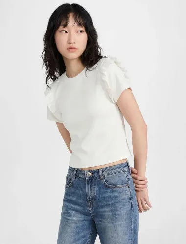 Resim Koton Kadın T-shirt 6SAL10032IK