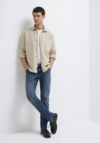 Resim Mavi Marcus Erkek Jean Pantolon M00351A1727