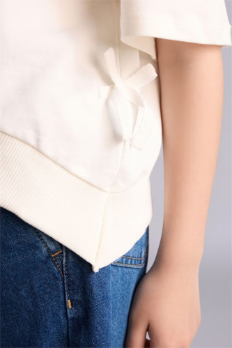 Resim Defacto Kız Çocuk T-shirt G8637A8/ER105