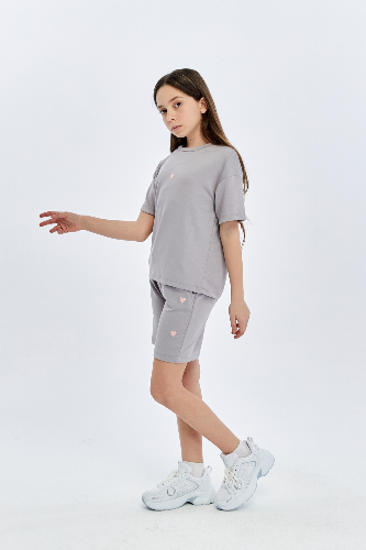 Resim Yenikoza Kız Çocuk Şort Takım