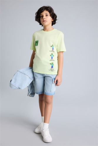 Resim Defacto Erkek Çocuk T-shirt G8884A8/GN404