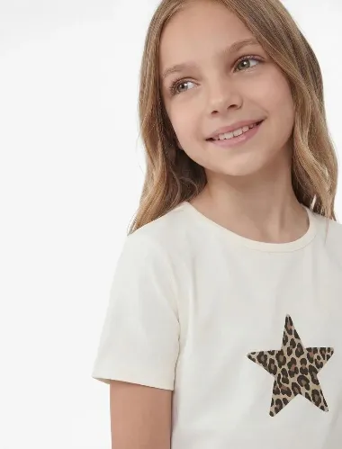 Resim Koton Kız Çocuk T-shirt 6SKG10478AK