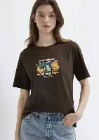Resim Mavi Kadın T-shirt M1613907-90707