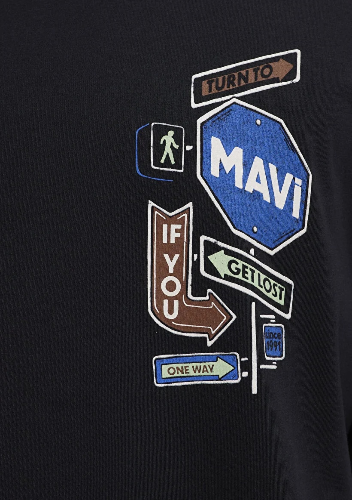 Resim Mavi Erkek T-shirt M0613391-900