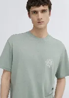 Resim Mavi Erkek T-shirt M0613289-70113
