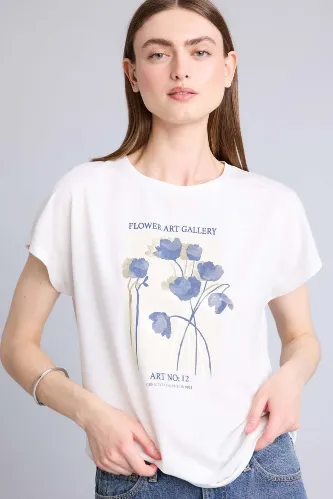 Resim Defacto Kadın T-shirt E5138AX/ER105