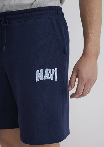 Resim Mavi Erkek Penye Şort M0410224-70497