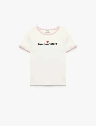 Resim Koton Kız Çocuk T-shirt 6SKG10632AK