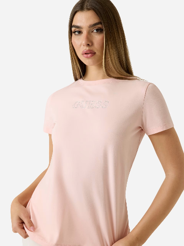 Resim Guess Athleisure  Kadın  T-shirt V3BI11J1314-G66E Brıana Ss T-Shırt