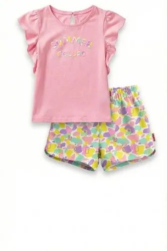 Resim Yenikoza Kız Çocuk Şort Takım