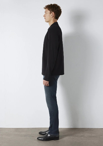 Resim Mavi Polo Yaka Erkek T-shirt M0613154-900