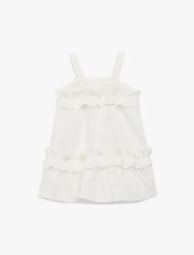 Resim Koton Kız Bebek Elbise 6SMG80031AW