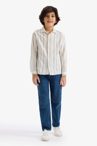 Resim Defacto Erkek Çocuk Uzun Kol Gömlek G6985A8/ER99