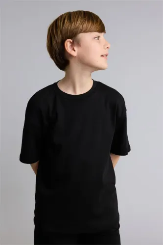 Resim Defacto Erkek Çocuk T-shirt G6486A8/BK81