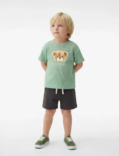 Resim Koton Erkek Bebek T-shirt 6SMB10224TK