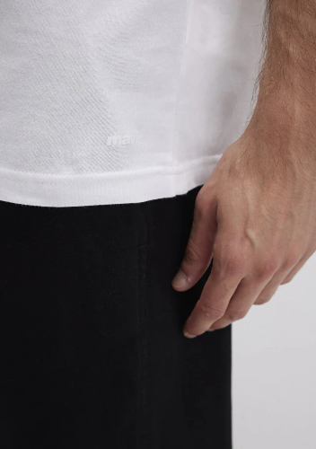 Resim Mavi Beyaz Erkek T-Shirt M065574-620