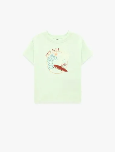 Resim Koton Erkek Bebek T-shirt 6SMB10214TK