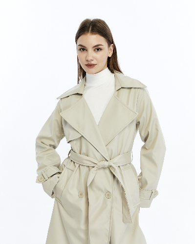 Resim Yenikoza Kadın Pardesü / Trençkot