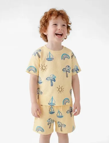Resim Koton Erkek Bebek T-shirt 6SMB10195TK