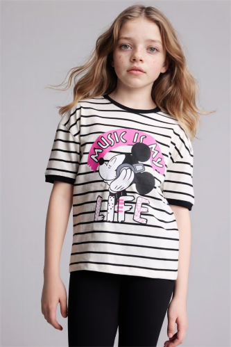 Resim Defacto Kız Çocuk T-shirt G8182A8/ER105