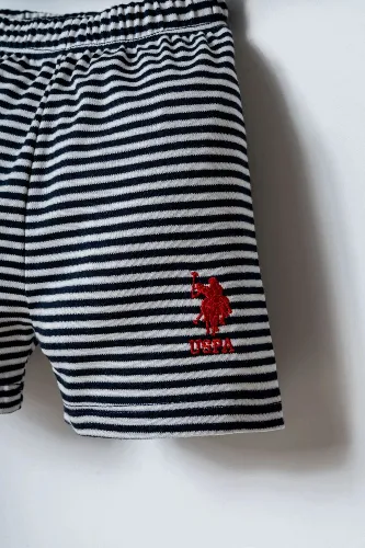 Resim U.S. Polo Assn Bebek Erkek Bebek Şort Takım USB2908