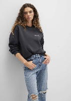 Resim Mavi Uzun Kol Kadın Sweat M1611656-82185