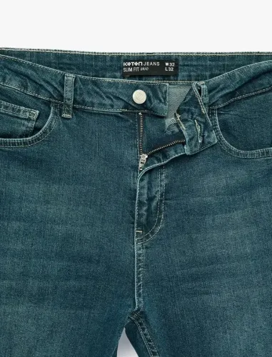 Resim Koton Erkek Jean Pantolon 7WAM40085ND