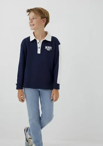 Resim Mavi Erkek Çocuk Sweat M6S10185-84371