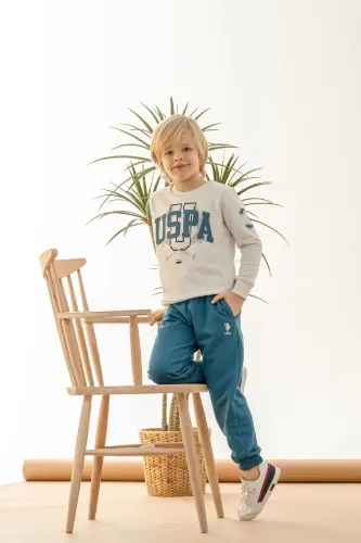 Resim U.S. Polo Assn Kids Erkek Çocuk Sweat Takım US2618-G